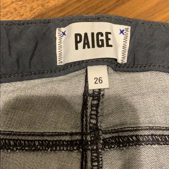 Paige gray zipped skinny jeans - Picture 2 of 4